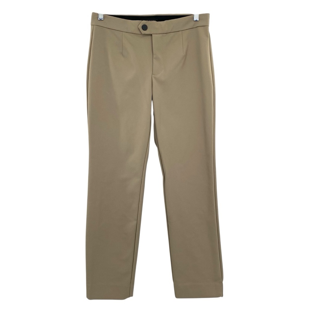 Banana Republic Nylon Straight Leg Trouser Pants Elastic Waist